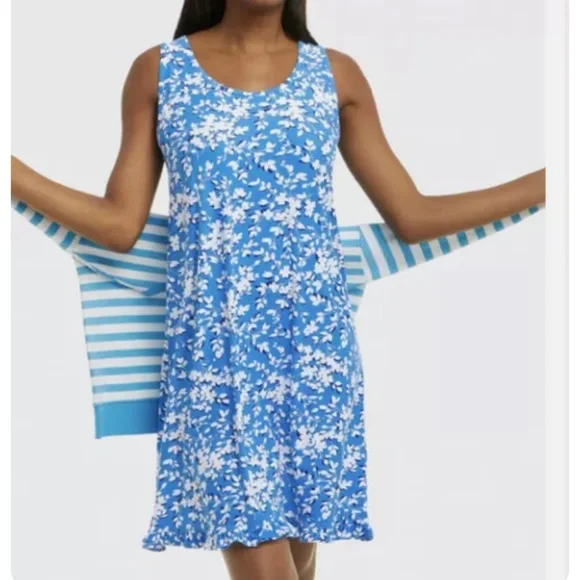 HP! ππ Draper James Ruffle Hem Sleeveless Dress - Picture 1 of 6